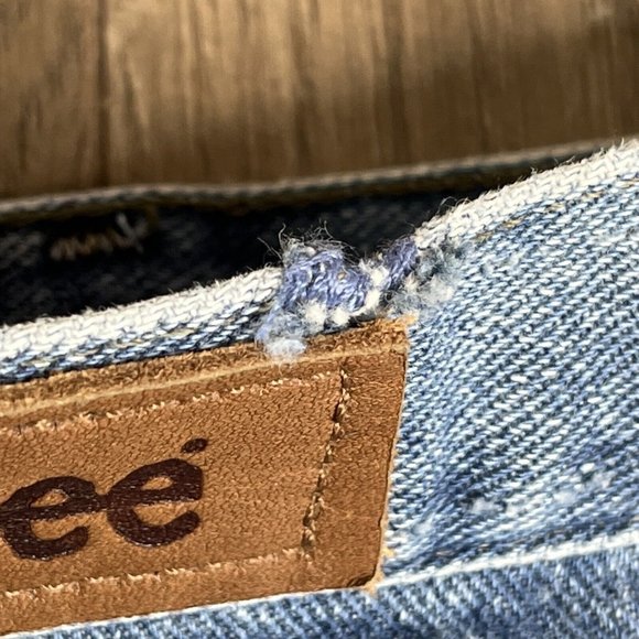 Lee Relaxed Jeans Womens 14 Medium Straight Leg Regular Blue jeans Denim - Picture 10 of 13